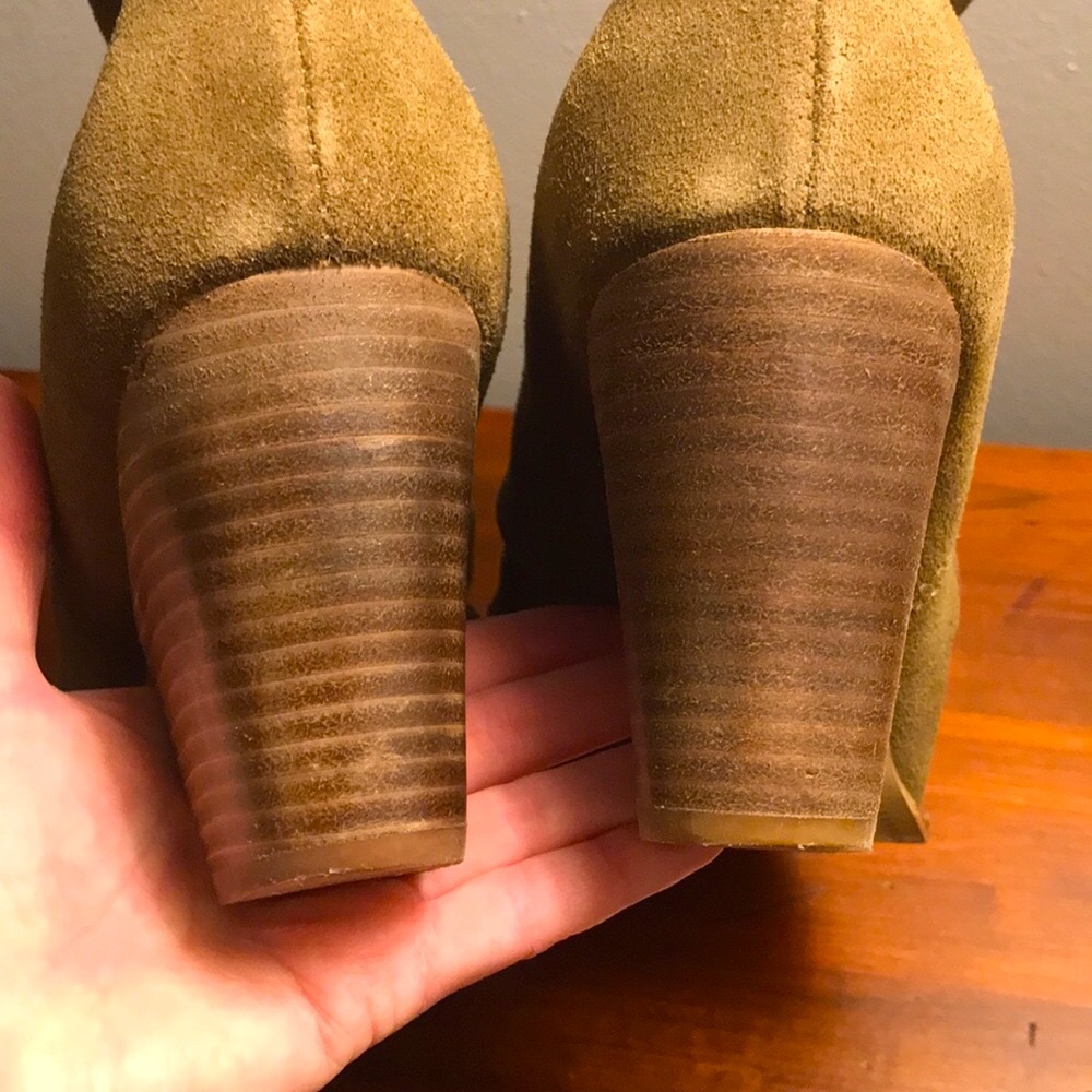 SPLENDID Reseda Genuine Suede Slouch Heeled Booties - Picture 7 of 10